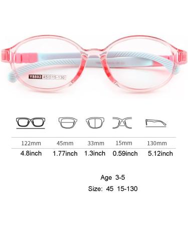 Buy QYAJS Flexible TR90 Eyeglasses Frame for Kids | Safe One-Piece Optical Glasses for Children Age 3-5 - Buy Online on GoSupps.com