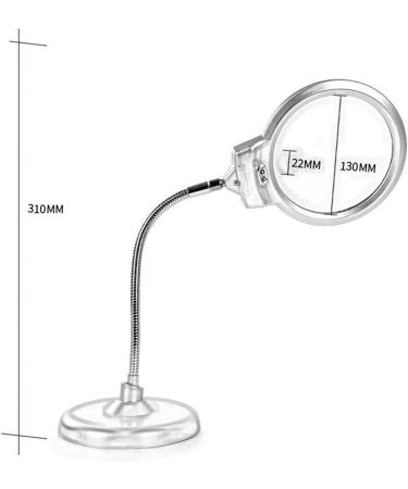 Portable Magnifiers Desktop 10X Adjustable with LED Lights HD Clear Old Reading Newspaper Literacy Full of Stars - Buy Online on GoSupps.com