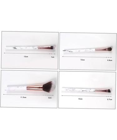 Baluue 12pcs Powder Marble Bristles Nylon Kit Brush Handle Makeup Cosmetics Synthetic - Buy Online on GoSupps.com