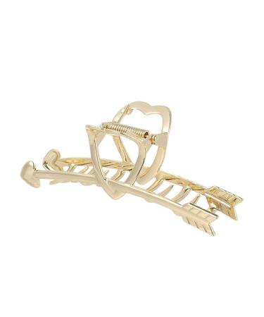 Barrette Women Hair Claw Geometry Hairdressing Color flowers Salon Hair Clamps Hairpins Hair Claws Clips Headwear(Gold)