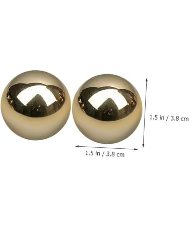 Ultechnovo 4-Piece Brass Metal Gymnastics Massage Balls - Comfortable Roller Balls for Healthcare & Relaxation - Buy Online on GoSupps.com