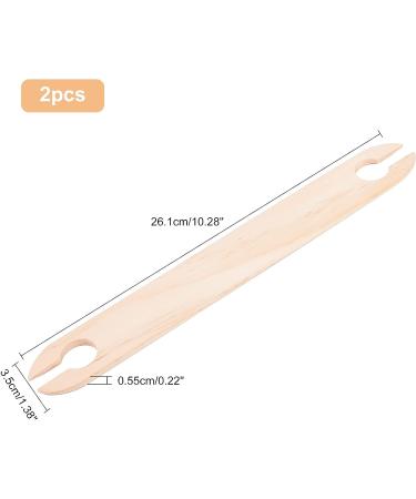 NBEADS 2 Pcs Wood Knitting Looms Shuttles | Wooden Weaving Shuttle Loom Machine Accessories for DIY Sweater Scarf Tapestry Weaving - Blanched Almond (2pcs) - Buy Online on GoSupps.com