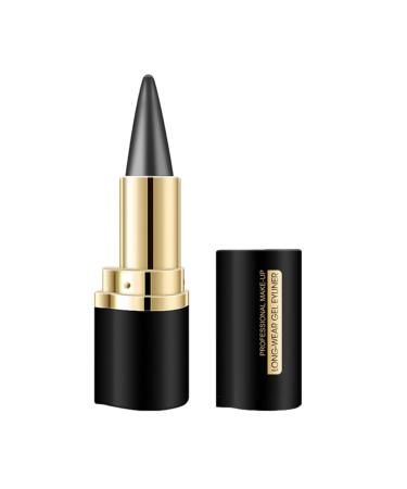 Black Eyeliner Gel - Cream Eyeliner Tool Smudge Proof - Waterproof Matte Black Eye-Liner Pencil Quick Drying Eyeliner Gel Stick for Girls Women