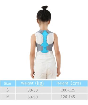 ZZSRX Adjustable Posture Corrector for Children & Adolescents | Spine Support Trainer | Unisex Medium Blue - Buy Online on GoSupps.com