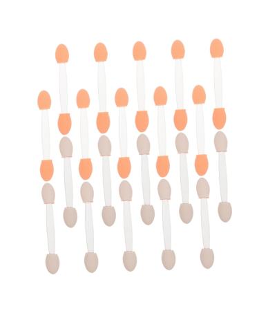 POPETPOP 50pcs Two-color Eyeshadow Brush Makeup Cosmetic Woman Makeup Tools Lip Brush Mix