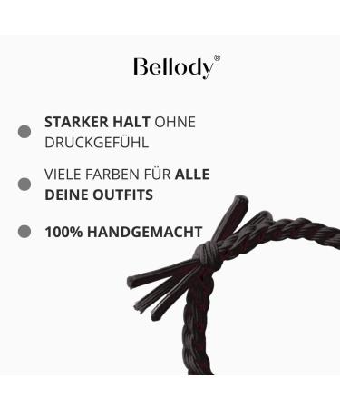 Bellody Original Braided Hair Tie - Strong Hold & Stylish - 4-Pack Classic Black Women's Hair Accessories - Buy Online on GoSupps.com