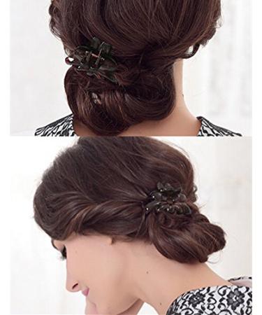 Prettyou 2.7 Middle Size Plastic Resin Hair Claw Clip for Women - Pack of 4 - Buy Online on GoSupps.com