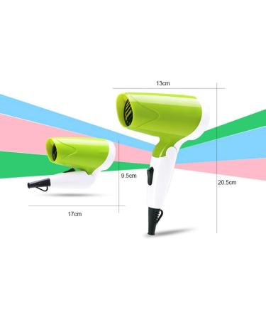 Professional Hair Dryer 900W Powerful Folding Travel Hair Dryer Portable Cordless Fast Silent Hair Dryer Suitable for Family Men and Women - Buy Online on GoSupps.com