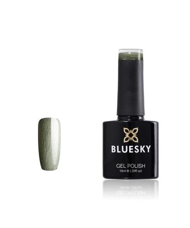 Bluesky Gel Nail Polish Olive Green 80572 Long Lasting Chip Resistant 10 ml (Requires Curing Under UV LED Lamp)