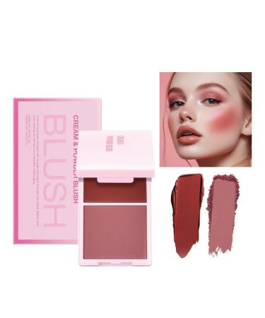 SONGVISON Cream blush palette 2 colors blush color corrector foundation palette natural and long-lasting look