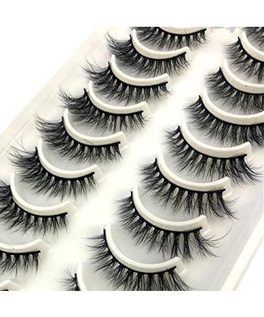 10 Pairs Natural 3D Mink False Eyelashes - Long Makeup & Eyelash Extension | International Shipping Available - Buy Online on GoSupps.com