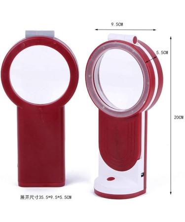Folding Portable Illuminated Glass Rechargeable Desktop Hands Free with Bracket 3 HD Lens 10X 20X 30X Reading Magnifier Made in China - Buy Online on GoSupps.com