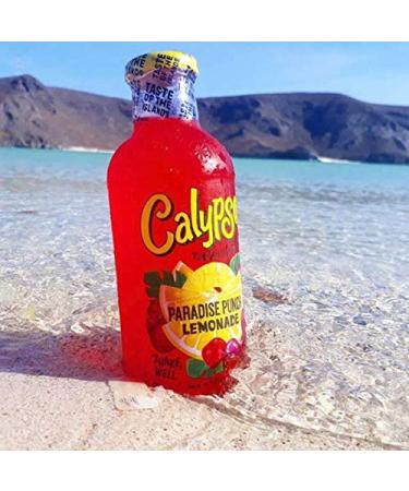 Calypso Lemonades 16oz Glass Bottles 6 Pack - Paradise Punch Flavor - Buy Online on GoSupps.com