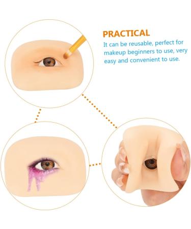 Beavorty 4pcs Makeup Practice Skin 3d Silicone Mold Eyeline Practice Skin Eye Shadow Practicing Skin Washable 1 count (Pack of 1) As Shownx4pcs - Buy Online on GoSupps.com