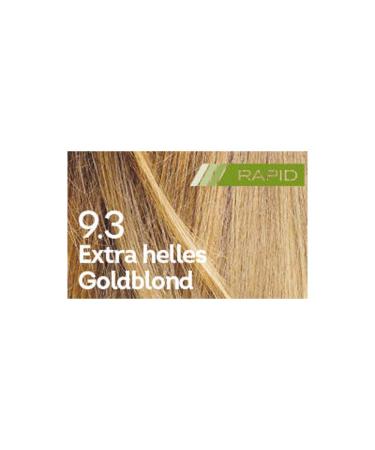 Biocap Rapid Permanent Hair Color 9.3 Extra Light Gold Blonde | Vegan Organic Oil Optimal Gray Coverage | Fast 10-Minute Application | Up to 80% Natural Ingredients - Buy Online on GoSupps.com