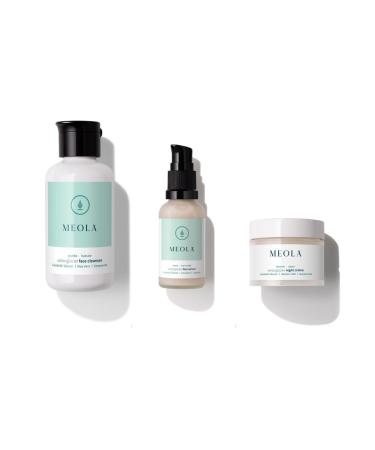 Night Combo (Face Cleanser+Serum+Night Cream) Vitamin B3 to Nourish Skin & Repair Skin Daisy Extract for Deep Hy-dration And Even Skin Tone 100% Vegan & Cruelty Free (Combo Pack Of 1)