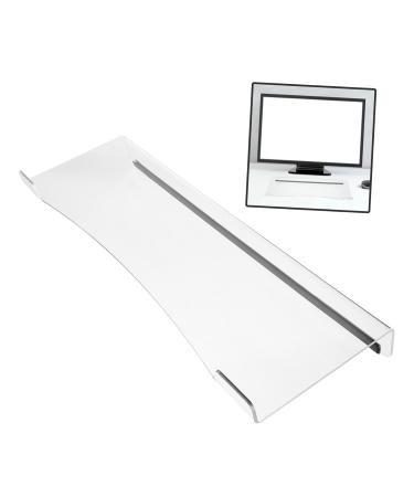 Buy Hemoblo 2-Piece Acrylic Keyboard Rest - Aesthetic Desk & Gaming Accessories | Slipproof Transparent Presentation Stand - 43x14cm - Buy Online on GoSupps.com