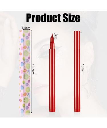 Aomig Liquid eyeliner water resistant with precise felt tip for a perfect fine eyeliner quick drying durable sweat and smudge resistant red - Buy Online on GoSupps.com