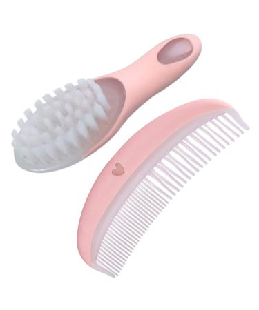 SUPVOX Baby Hair Brush and Comb Set | Scalp Grooming Massager for Newborns Infants - Pink - Buy Online on GoSupps.com