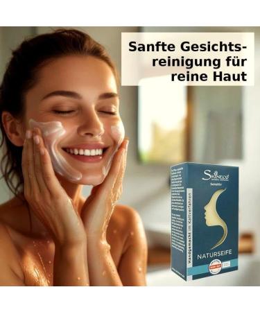 Skineco Natural soap sensitive 10 x sustainable goats milk soap firm shower gel bar of soap against dry sensitive skin body soap hand soap handmade natural cosmetics mild - Buy Online on GoSupps.com