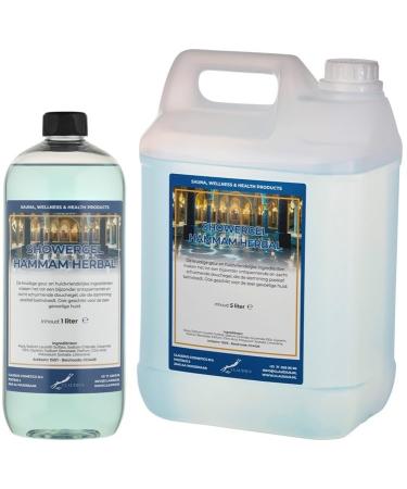 Claudius Showergel Hammam Herbal 5 liters + 1 liter transparent