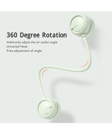 Portable Neck Fan - Rechargeable USB Leafless Cooling Fan for Outdoor Sports & Travel | Hands-Free Personal Air Circulation - Buy Online on GoSupps.com