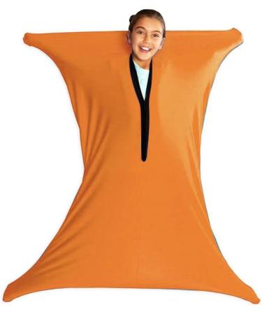 BANTASE Sensory Sox Stretchy Body Socks Full-Body Wrap To Relieve Stress Hyposensitivity Great For Boys Girls With Autism Anxiety (Color : Orange Farbe Size : L) L Orange Farbe