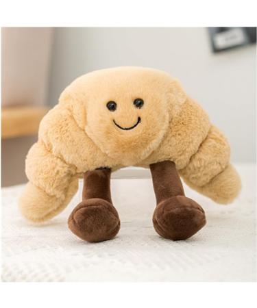 Cute 9 Croissant Plush Toy - Soft Weighted Stuffed Animal for Kids Birthday-Gifts - Buy Online on GoSupps.com