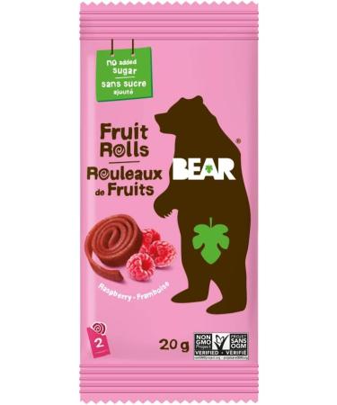 BEAR Fruit Rolls 5 Packs of 2 Rolls per Box - Healthy Fruit Snack Raspberry Flavour Pack of 6 Boxes Raspberry Pack of 6 (5 x 20g) - Buy Online on GoSupps.com