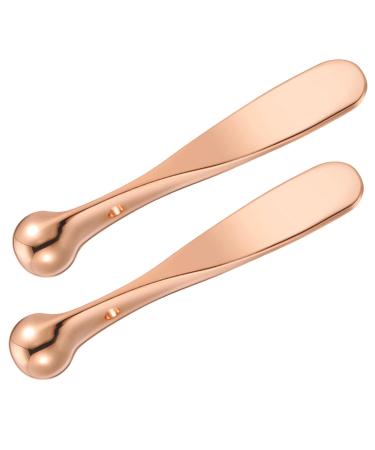6pi ces Outils De Soin Yeux De Zinc B tons De Pour Yeux Avec Spatule Masseur Pour Poches Rose