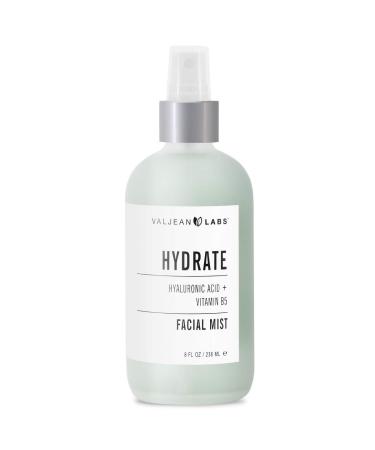 Valjean Labs Face Mist - Hydrate | Hyaluronic Acid + Vitamin B5 | Helps to Hydrate and Plump Skin and Restore Elasticity | Paraben Free  Cruelty Free  Made in USA (8 oz) Hydrate 8 Fl Oz (Pack of 1) - Buy Online on GoSupps.com