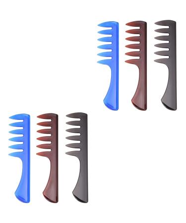 minkissy 6 Pcs Head Massage Comb Fork Comb Hair Comb Hairdressing Accessories Hair Spary Comb Big Back Man Hairdressing Tool Mx2pcs As Shownx2pcs