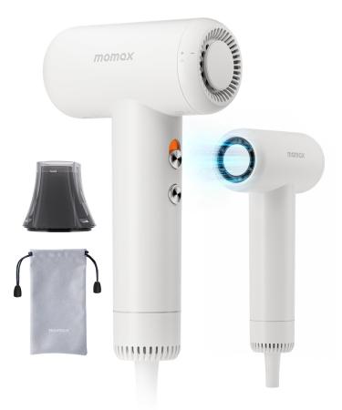 High-Speed Hair Dryer Mini Blow Dryer with 110 000 RPM Brushless Motor Negative Ionic for Fast Drying Low Noise Portable with Magnetic Nozzle Lightweight Design for Home and Travel