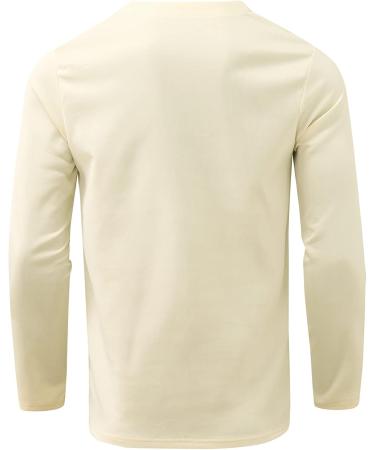 Men's Slim Fit Zipper Polo Shirt - Khaki | Fall/Summer Long Sleeve Business Casual Top - Buy Online on GoSupps.com