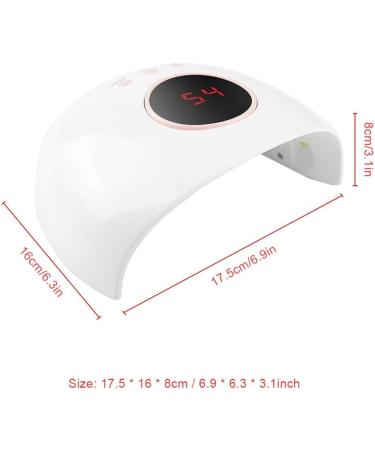 LED UV nail Lamp Nail Dryer Lamp 24W UV Nail Dryer Gel Polish Lamp Light Curing Manicure Machine - Buy Online on GoSupps.com