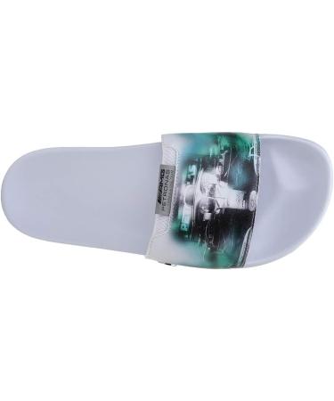 PUMA Unisex Mapf1 Graphic Leadcat FTR Slide Sandals 44.5 EU - Puma White/Spectra Green | International Shipping Available - Buy Online on GoSupps.com