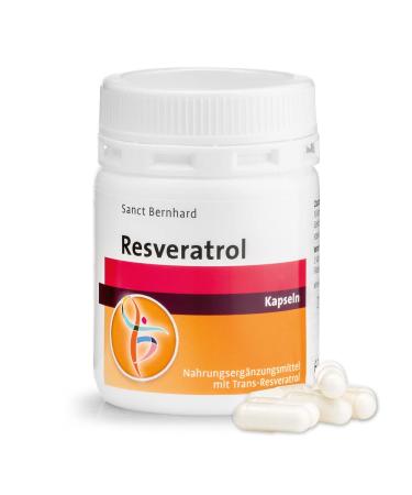 Sanct Bernhard Resveratrol capsules with 240 mg trans-resveratrol per capsule 60 capsules