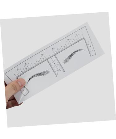 Mikinona Eyebrow Ruler 10pcs Eyebrow Design Ruler Transparent Ruler Eyebrow Guide Template Shape Disposable Measuring Ruler - Buy Online on GoSupps.com