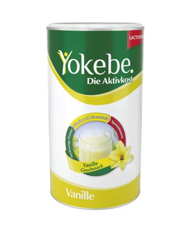 Yokebe.The activated food - vanilla - diethake for weight loss - gluten -free lactose -free and vegetarian - low -calorie diet drink with proteins - 500 g 10 portions vanilla 500 g (1 Pack)