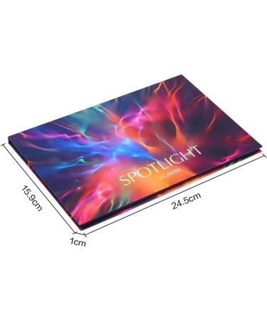 UCANBE 40 Colors Spotlight Eyeshadow Palette - Professional Shimmer and Glitter Peacock Eye Shadow | Highly Pigmented Matte and Shimmer Makeup Palette for Colorful Eye Looks - Buy Online on GoSupps.com