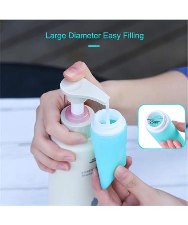 JasCherry Silicone Travel Bottles 4 Pack - Mini 37ml Leak-Proof for International Shipping - Buy Online on GoSupps.com