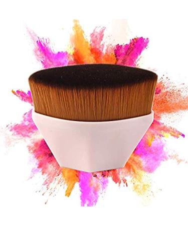 Makeup Foundation Brush 2pcs Kabuki Large Area Flat Top Face Blush Liquid Powder Flawless Foundation Brush Cosmetics Cream Simple Operation Seamless Brush 2Pcs MakeUp Brush