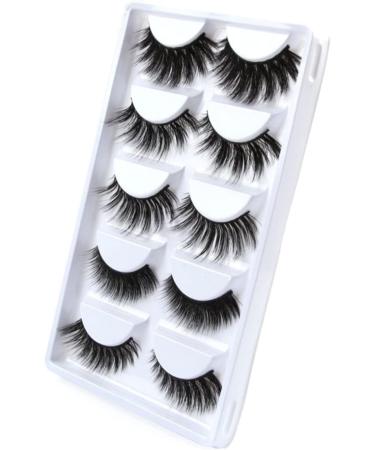 LALAFINA 5 Pair Luxury False Eyelashes 3d Flexible False Lashes Dramatic Eyelashes Reusable Fake Eye Lashes Magnetic Eyelashes False Strip Eyelashes Artificial Beauty Tools - Buy Online on GoSupps.com