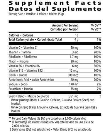 Liftoff Energy Tablets - 60 Count Tropical Fruit Force Individually Wrapped - Boost Energy & Focus | International Shipping Available - Buy Online on GoSupps.com