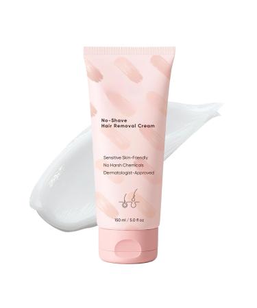 Targeted Hair Removal 150ml Shaver-Free Balm Hair Removal Cream for Targeted Areas | For Body Underarms Intimate Area Elbows Legs Arms Underarms Bikini Line Chest and Labia