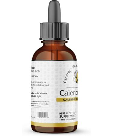 Creator's Touch Botanicals Calendula Oil 1 fl oz (30ml) Herbal Oil Extract Carrier Oil Skin Nails face. - Buy Online on GoSupps.com