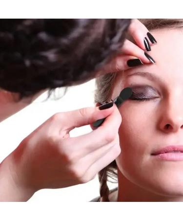 Akoak 20 Pcs Black Disposable Eyeshadow Brushes - Double Head Makeup Applicators for Professionals & Home Use - Buy Online on GoSupps.com