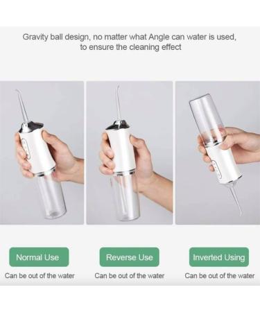 Portable Dental Flosser Water Jet Oral Irrigator for Teeth Dentures & Braces - Rechargeable Multiple Pressure Modes - International Shipping Available - Buy Online on GoSupps.com