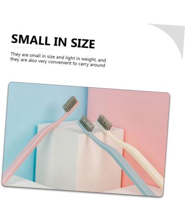 CLISPEED 6pcs Adult Stiff Charcoal Toothbrushes - Enhanced Oral Care & Cleaning - Buy Online on GoSupps.com