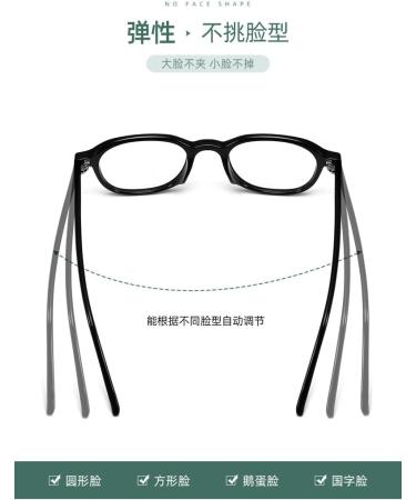 SERONI Retro Oval TR90 Blue Light Blocking Glasses for Men & Women - Anti-UV Computer Reading Glasses 49mm Clear Lenses - Buy Online on GoSupps.com